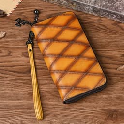 image-Women's Long Large Capacity Zipper Mobile Phone Bag