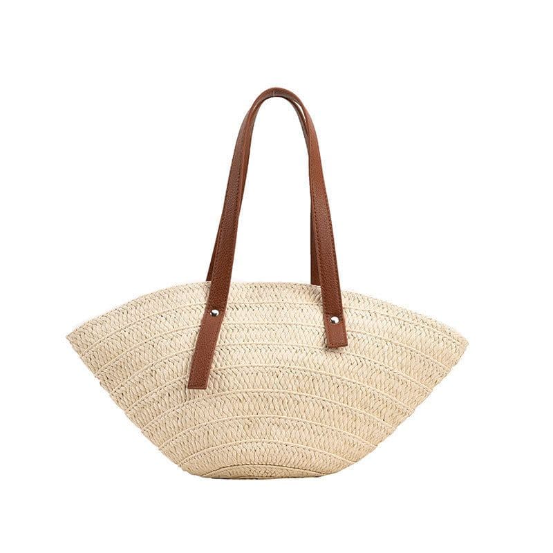 image-Beach straw hat woven handbag
