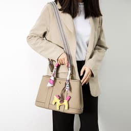 image-Large Capacity Wide Shoulder Strap Cross Body Bucket Bag