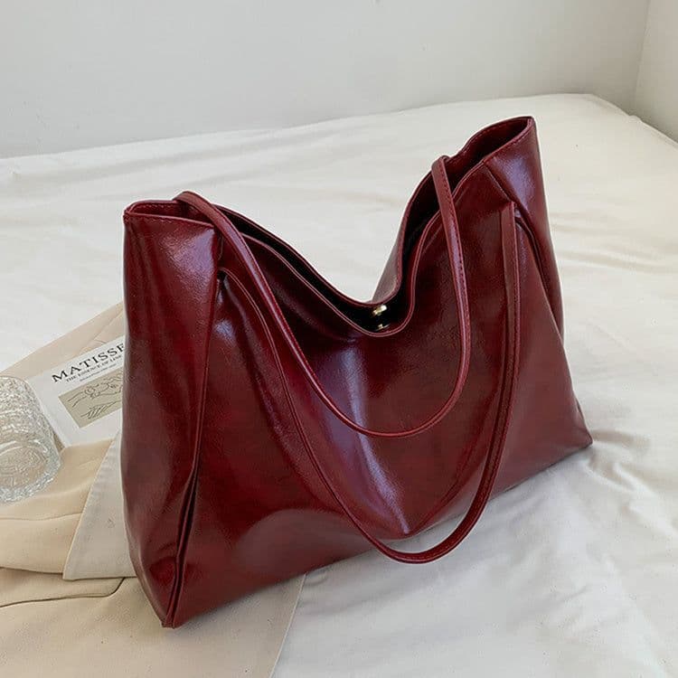 image-Vintage Shoulder Bags For Women Large Capacity Handbag Tote Bag