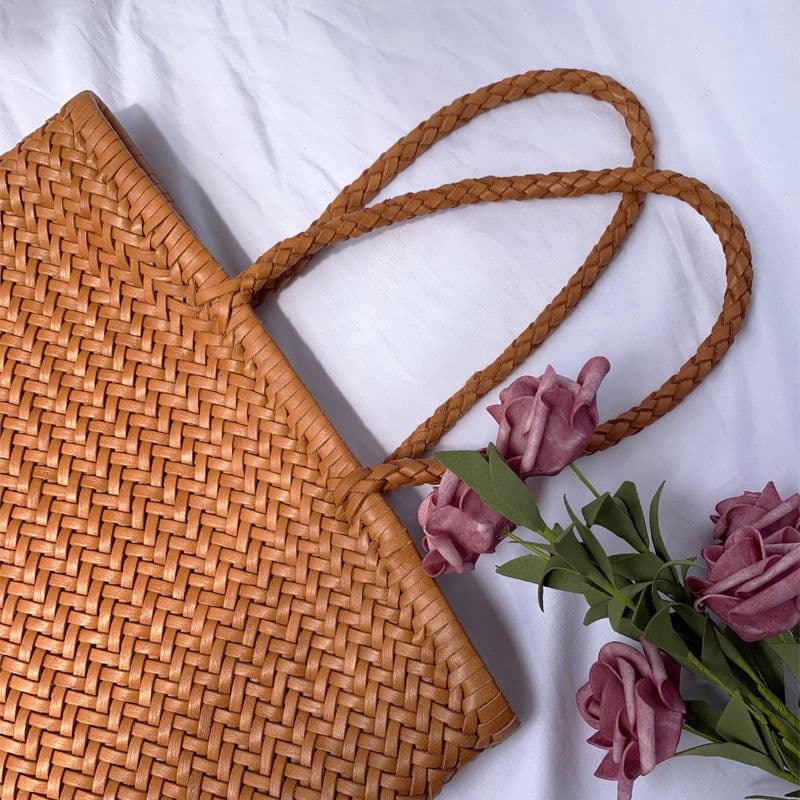 image-Fashion Woven Handbag For Women