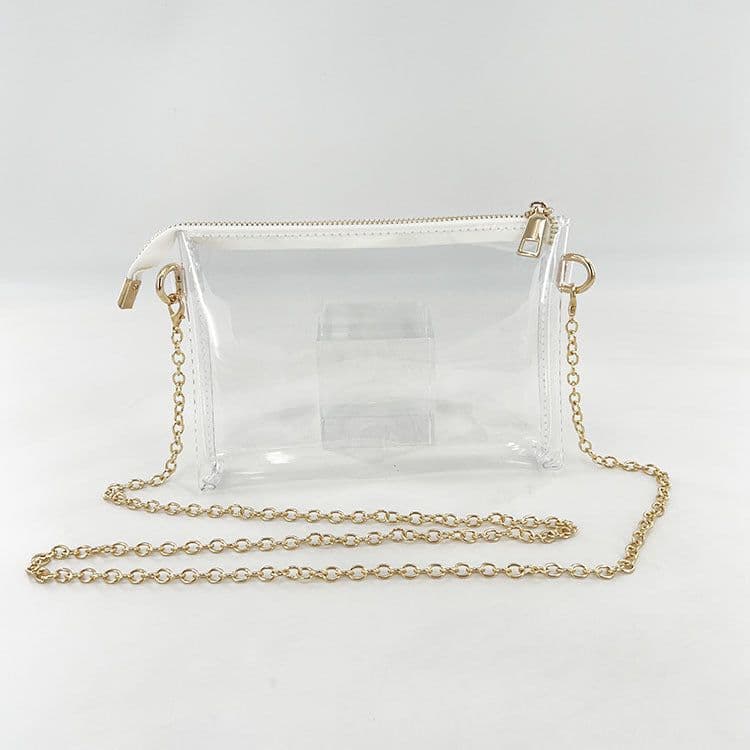 image-European And American Fashion Jelly Transparent Mobile Phone Bag
