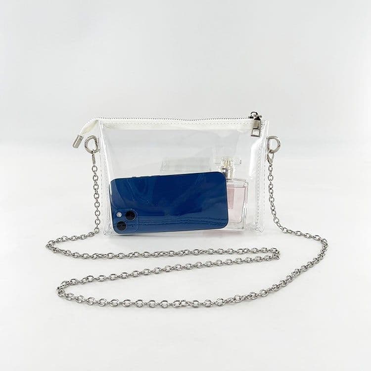 image-European And American Fashion Jelly Transparent Mobile Phone Bag