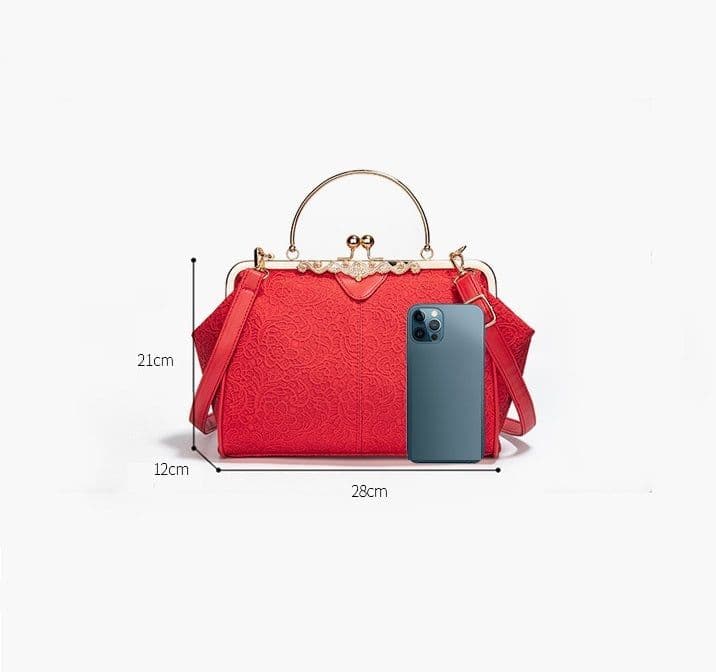 image-Fashion Women's Lace Handbag Large Capacity