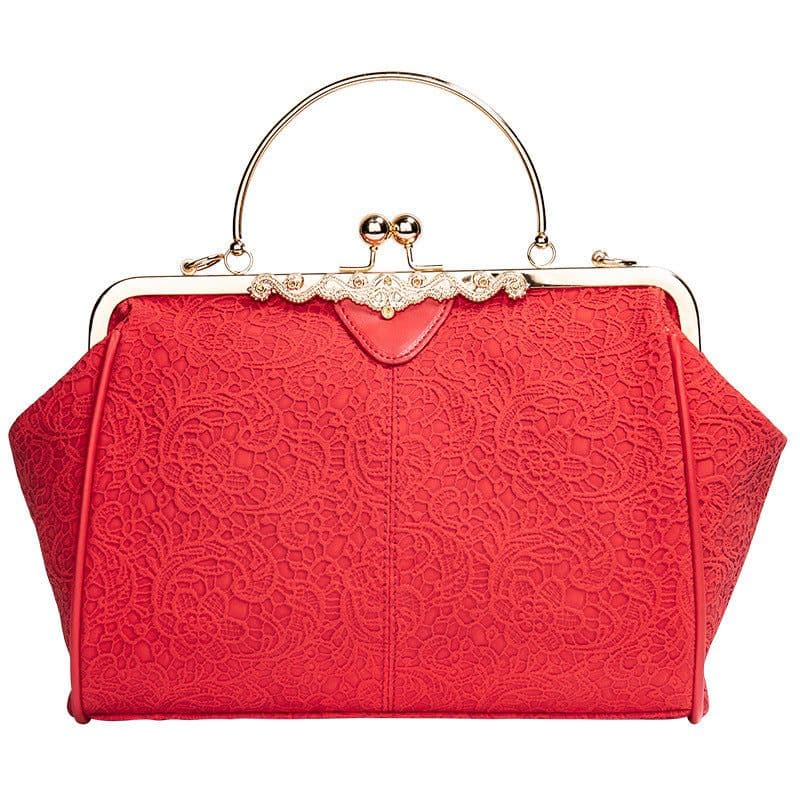 image-Fashion Women's Lace Handbag Large Capacity