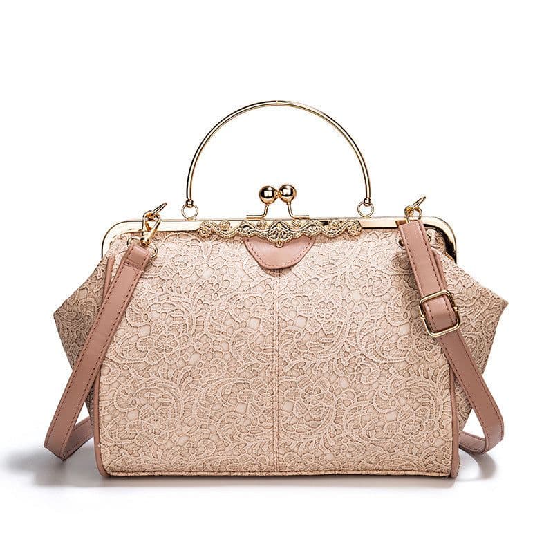 image-Fashion Women's Lace Handbag Large Capacity