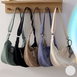 image-Women's Fashion Simple Solid Color Crossbody Bag