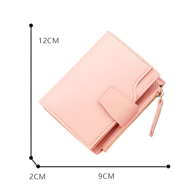image-Short Multiple Card Slots Women's Wallet With Zipper