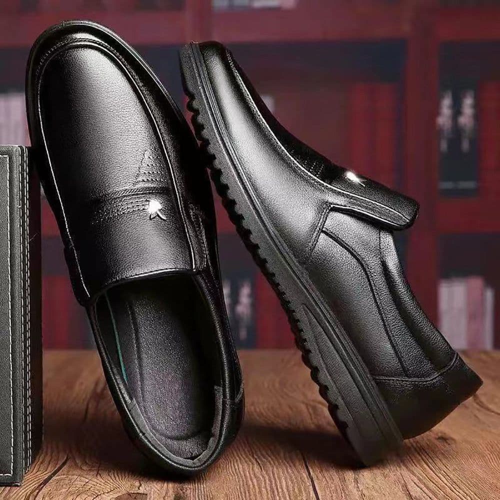image-Men's Fashionable Casual Breathable Leather Shoes