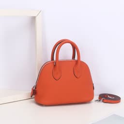 image-Women's Crossbody Genuine Leather Simple Shoulder Bag