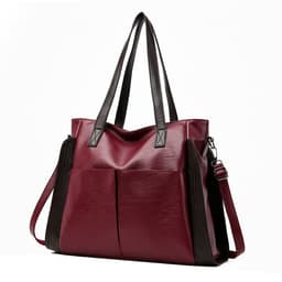 image-Fashionable Large Capacity Soft Leather Crossbody Bag