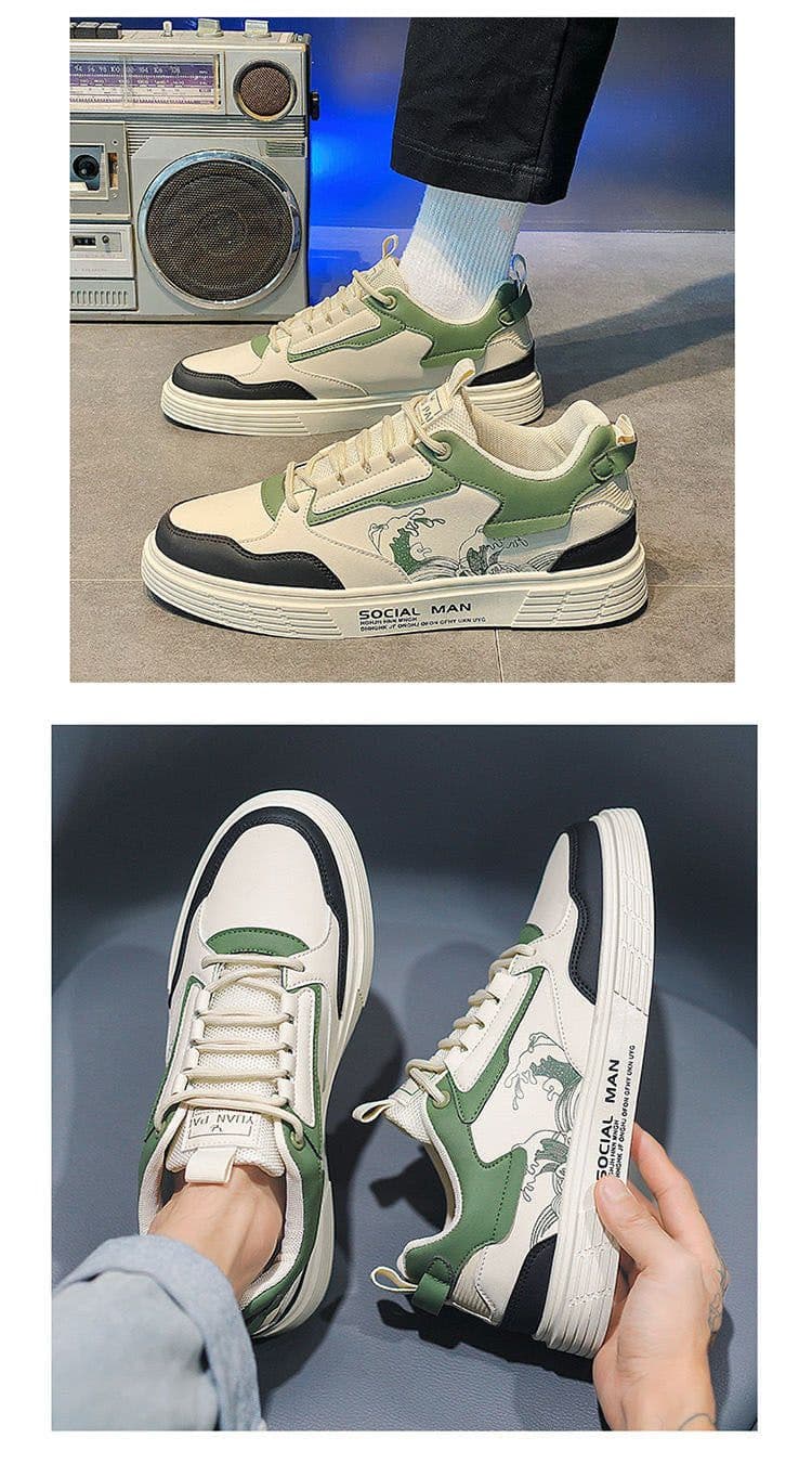 image-New Spring Summer Board Shoes Men's Casual Fashion Sports Flat Shoes Trendy Casual And Comfortable Men's Shoes