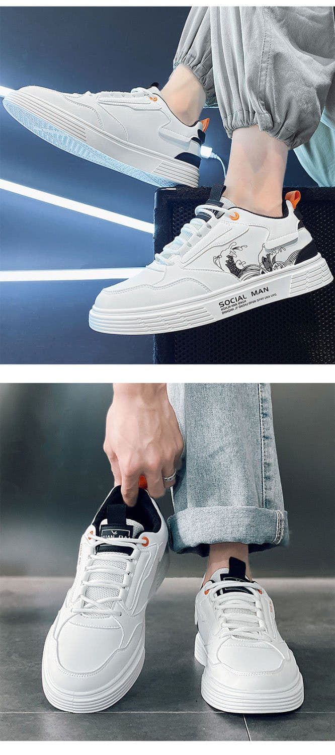 image-New Spring Summer Board Shoes Men's Casual Fashion Sports Flat Shoes Trendy Casual And Comfortable Men's Shoes