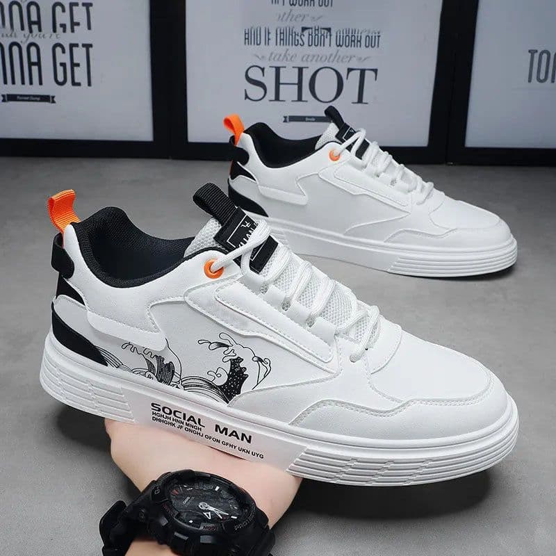 image-New Spring Summer Board Shoes Men's Casual Fashion Sports Flat Shoes Trendy Casual And Comfortable Men's Shoes