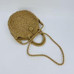 image-Ins Style Shell Retro Large Capacity Women's Straw Bag