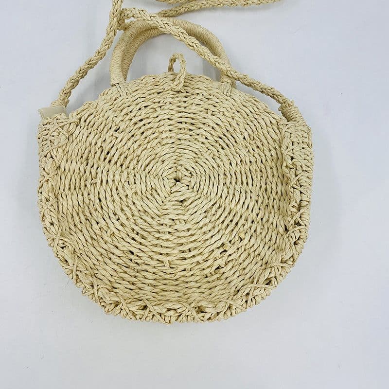 image-Ins Style Shell Retro Large Capacity Women's Straw Bag