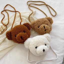 image-Cartoon Soft Cute Single Shoulder Plush Bag