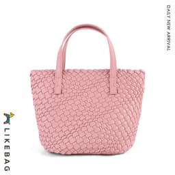image-Portable Shoulder Crossbody Large Capacity Woven Bag Tote Bag
