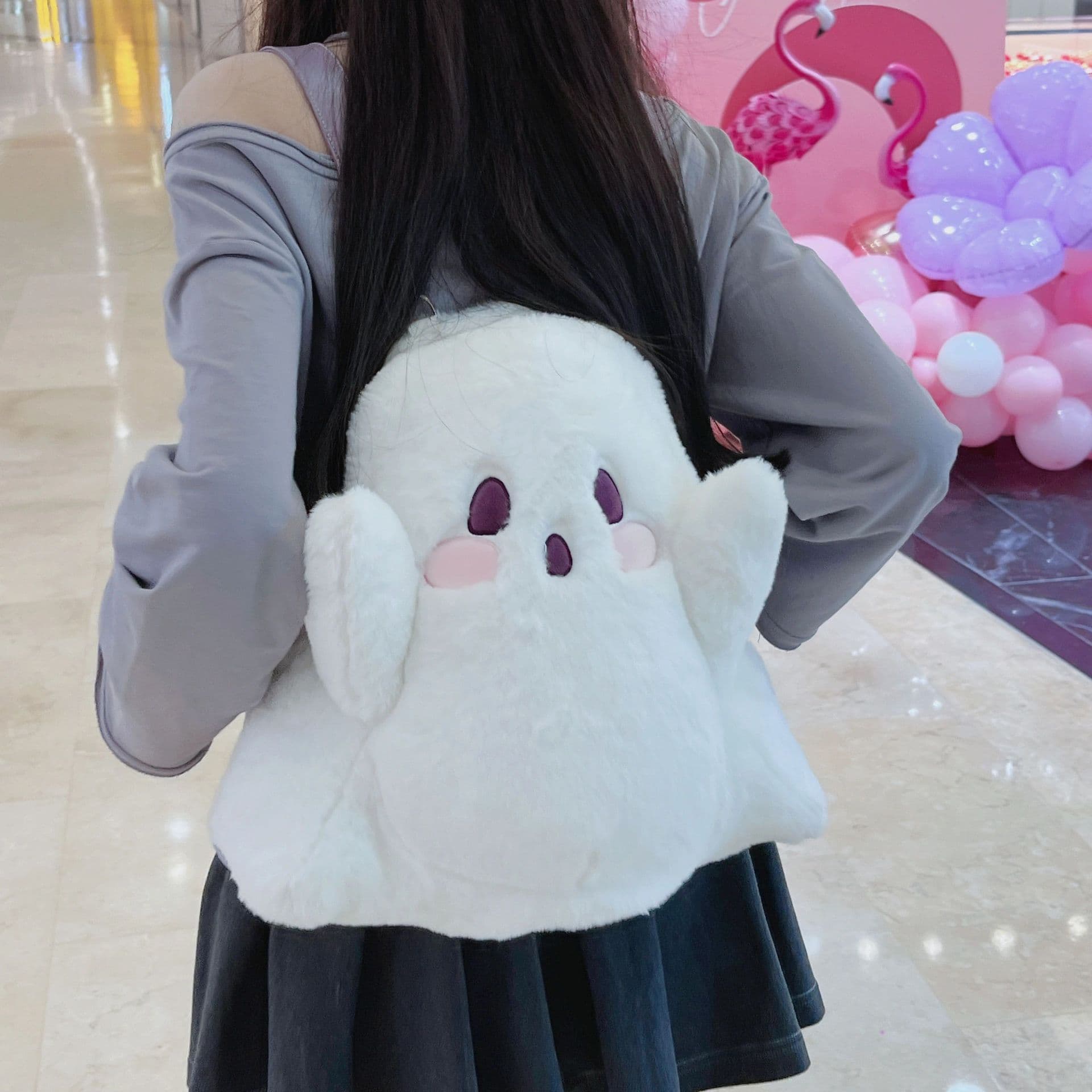 image-Halloween Cute Ghost Cartoon Backpack Personality Doll