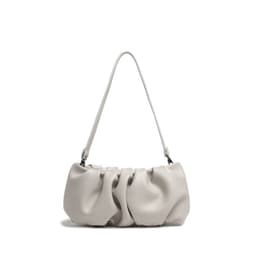 image-Genuine Leather Single Shoulder Pleated Solid Color Dumplings