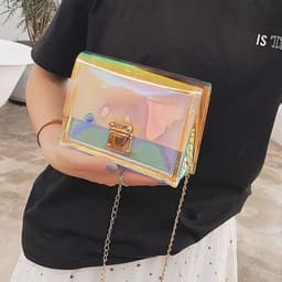 image-All-matching Transparent Laser Gel Bag Women