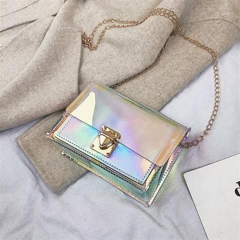 image-All-matching Transparent Laser Gel Bag Women