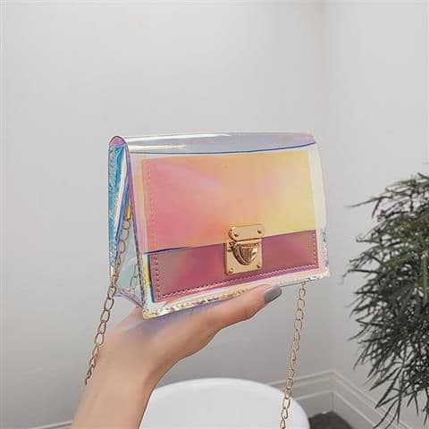 image-All-matching Transparent Laser Gel Bag Women