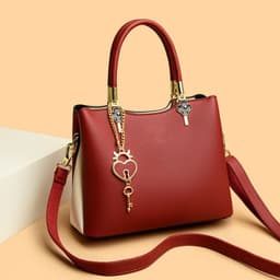 image-Women's Messenger Bag Fashion Color Contrast