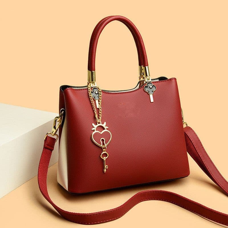 image-Women's Messenger Bag Fashion Color Contrast