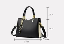 image-Women's Messenger Bag Fashion Color Contrast