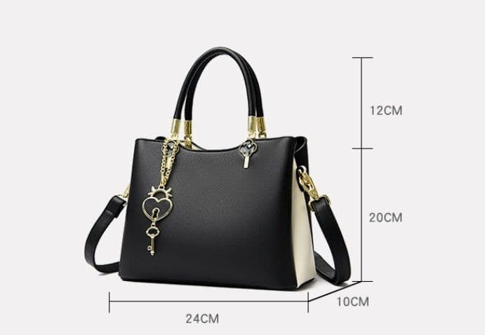 image-Women's Messenger Bag Fashion Color Contrast