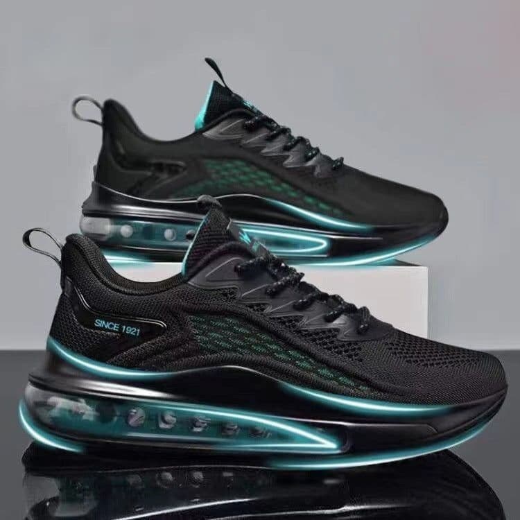 image-Mesh Slip On Air Cushion Shoes Men's Sport Sneakers Height Increasing Fashion Casual Shoes