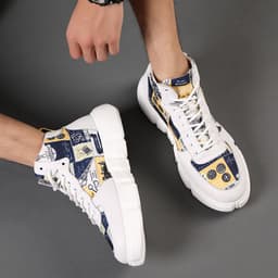 image-Color Printing Casual Breathable Sports Platform Board Shoes
