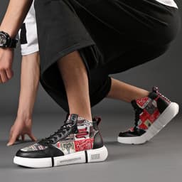 image-Color Printing Casual Breathable Sports Platform Board Shoes