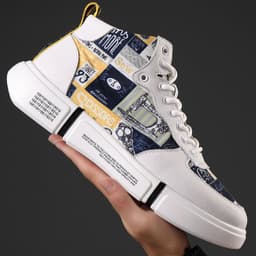image-Color Printing Casual Breathable Sports Platform Board Shoes