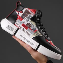 image-Color Printing Casual Breathable Sports Platform Board Shoes