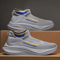image-New Summer Breathable Mesh Surface Flying Woven Sports Running Shoes For Men