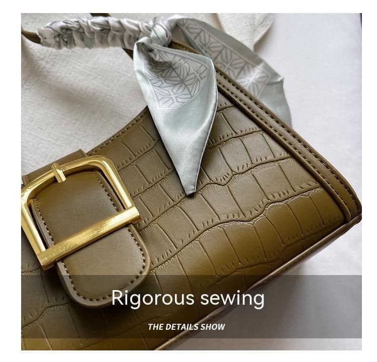 image-High Sense Special-interest Design Spring Versatile Fashion One Shoulder Underarm Baguette Bag
