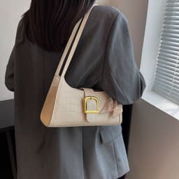 image-High Sense Special-interest Design Spring Versatile Fashion One Shoulder Underarm Baguette Bag
