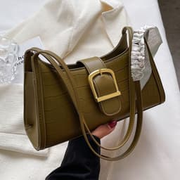 image-High Sense Special-interest Design Spring Versatile Fashion One Shoulder Underarm Baguette Bag