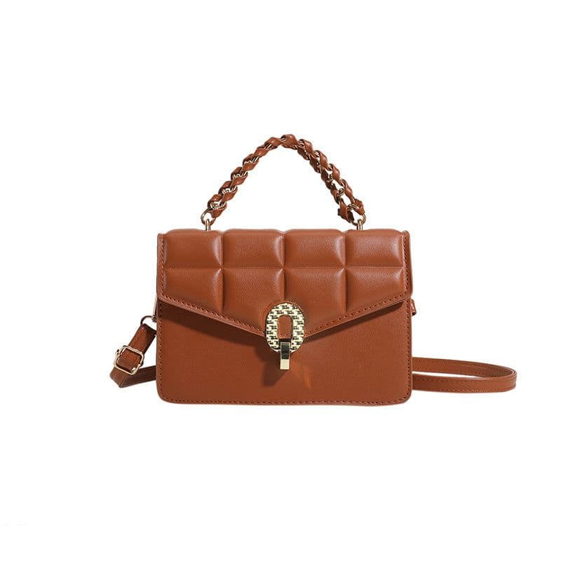 image-Women's Fashion Leisure Chain Portable Lock Shoulder Messenger Bag