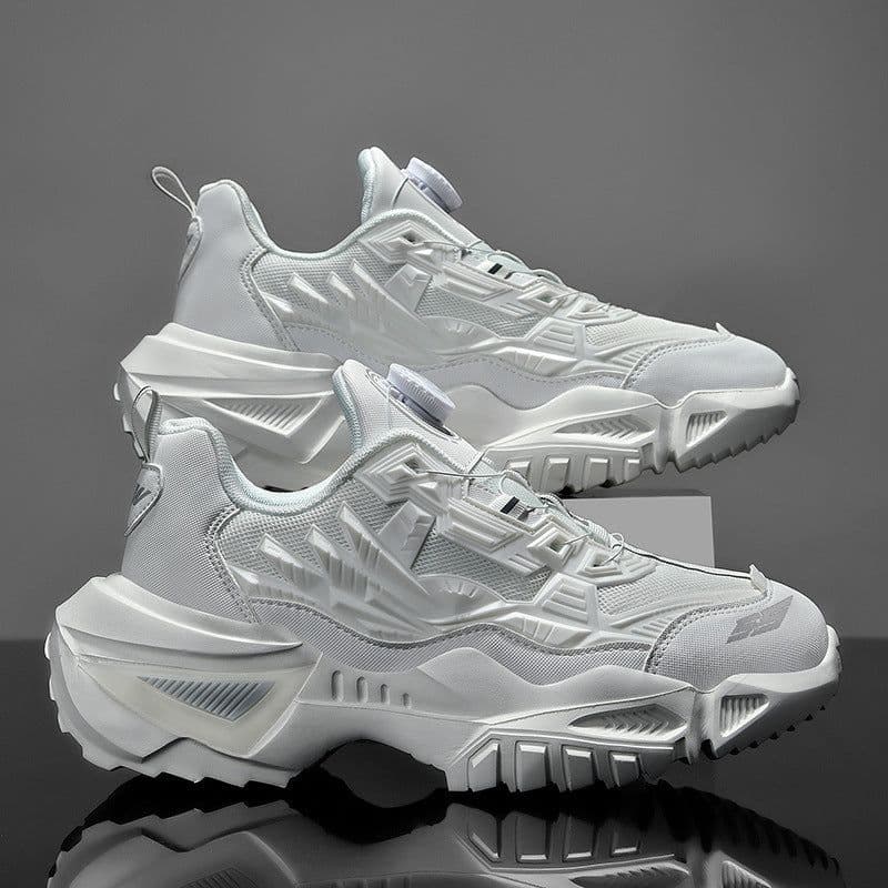 image-Dad Shoes Casual Mesh Thick Bottom Rotating Button Plus Size Sneakers