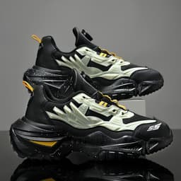 image-Dad Shoes Casual Mesh Thick Bottom Rotating Button Plus Size Sneakers