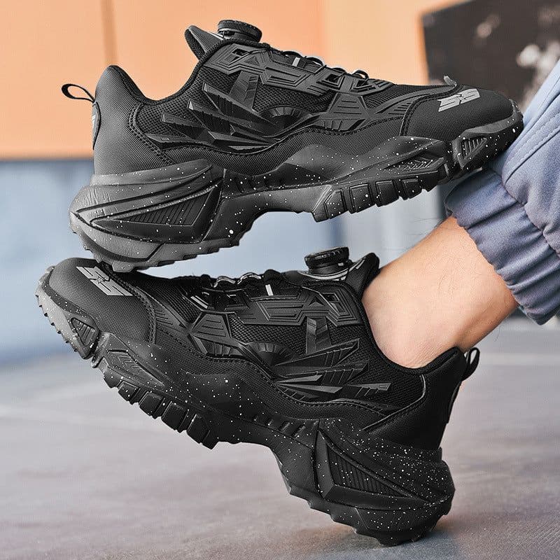 image-Dad Shoes Casual Mesh Thick Bottom Rotating Button Plus Size Sneakers