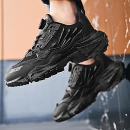 image-Dad Shoes Casual Mesh Thick Bottom Rotating Button Plus Size Sneakers