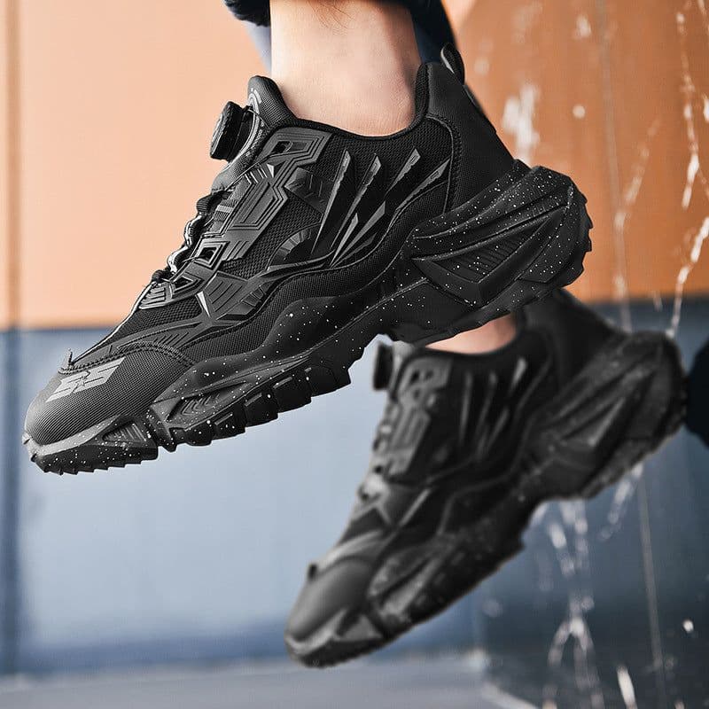 image-Dad Shoes Casual Mesh Thick Bottom Rotating Button Plus Size Sneakers