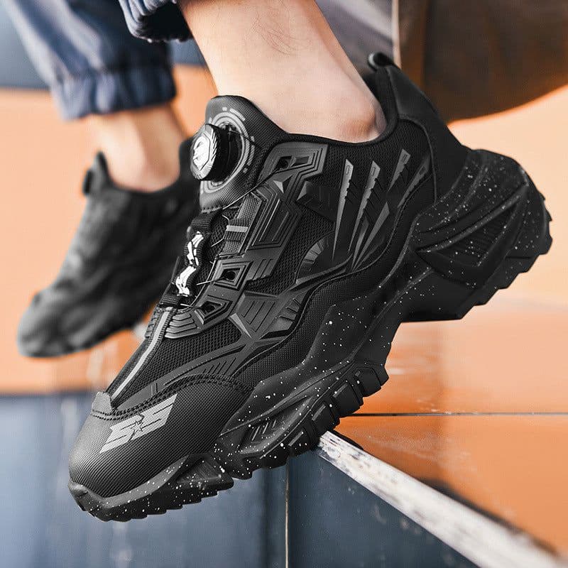 image-Dad Shoes Casual Mesh Thick Bottom Rotating Button Plus Size Sneakers