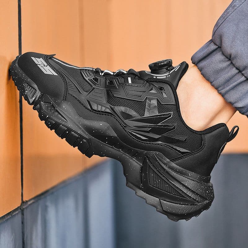 image-Dad Shoes Casual Mesh Thick Bottom Rotating Button Plus Size Sneakers