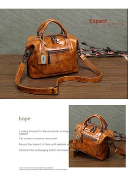 image-Retro Style Women's Bag Women Hand-carrying Crossbody Bag