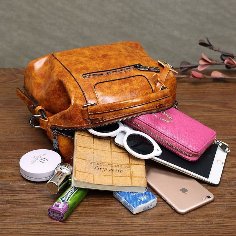 image-Retro Style Women's Bag Women Hand-carrying Crossbody Bag